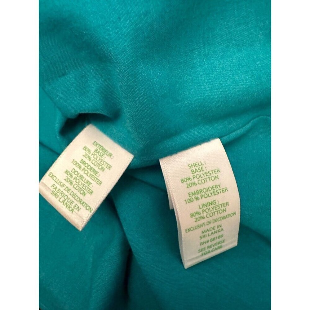 Lilly Pulitzer Astara Dress Eyelet Flutter Sleeve Water Lilly Green NWT Sz M - Picture 9 of 11